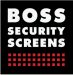 BSS black white and red logo